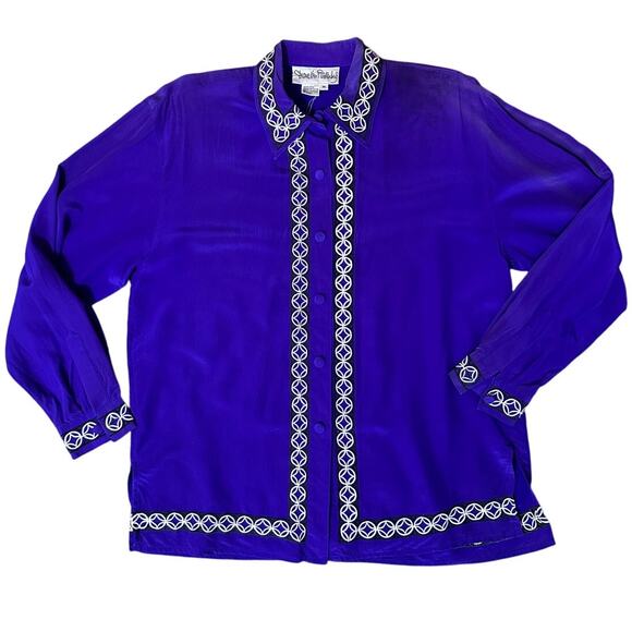 Diane von Furstenberg Vintage Silk Blouse - Picture 1 of 7